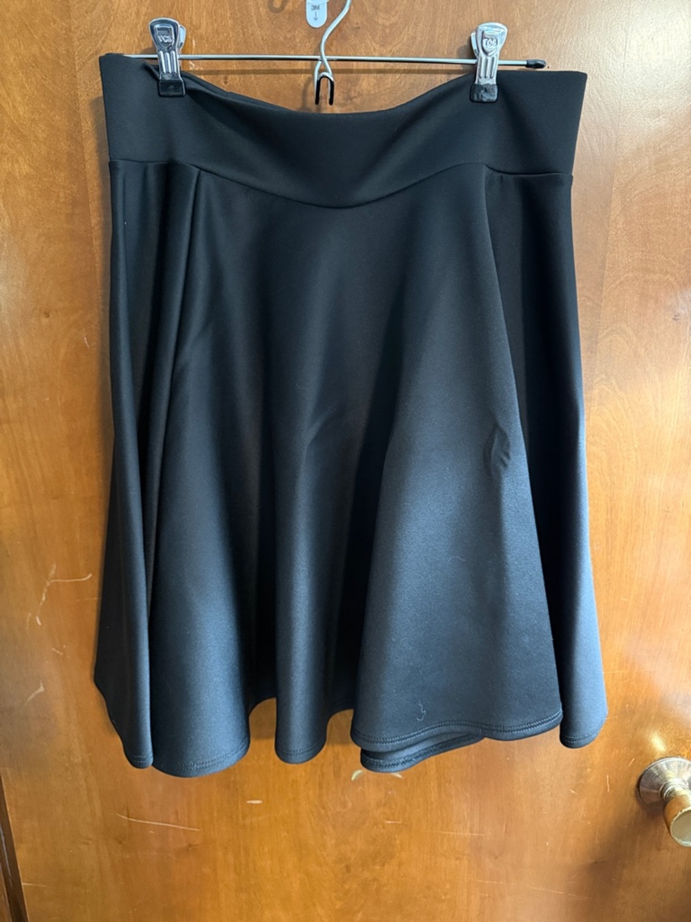 Black Circle Skirt with Flared Silhouette